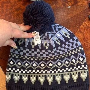 Gap Fair Isle Beanie with Pom Pom- BRAND NEW